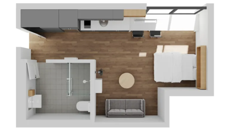 UniLodge Royal Melbourne Studio Adaptable Premium