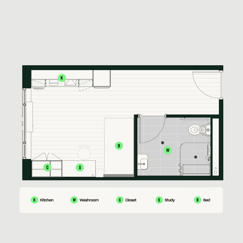 SPIRE by RoomingKos Tandem Double