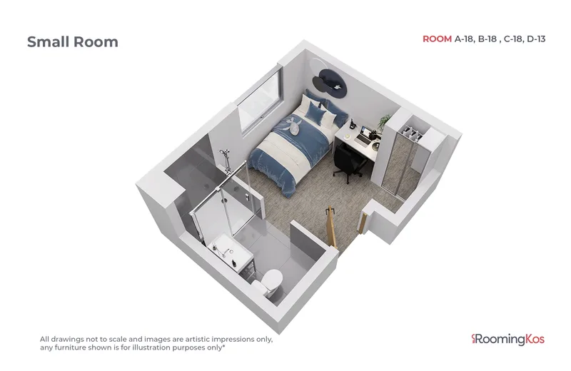 RoomingKos Dudley Small Ensuite